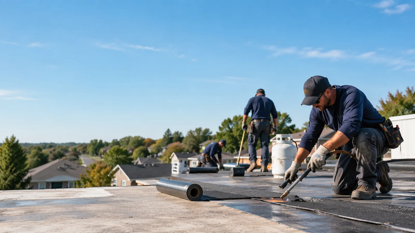 Flat Roof Leak Repair providers in Mcadoo, TX